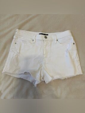 Abercrombie White Denim Shorts